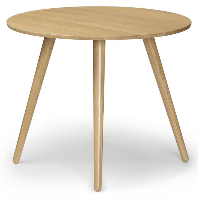 Seno Round Oak Dining Table for 3 People | Article