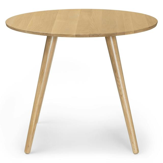 Seno Round Oak Dining Table for 3 People | Article
