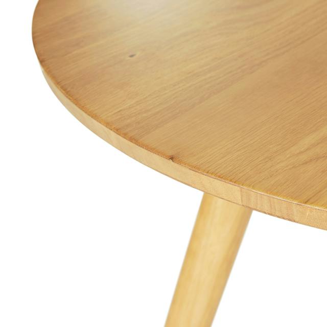 Seno Round Oak Dining Table for 3 People | Article