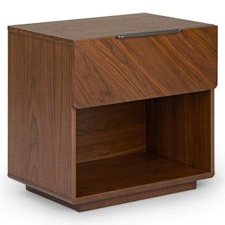 Nera 1-Drawer Nightstand - Walnut