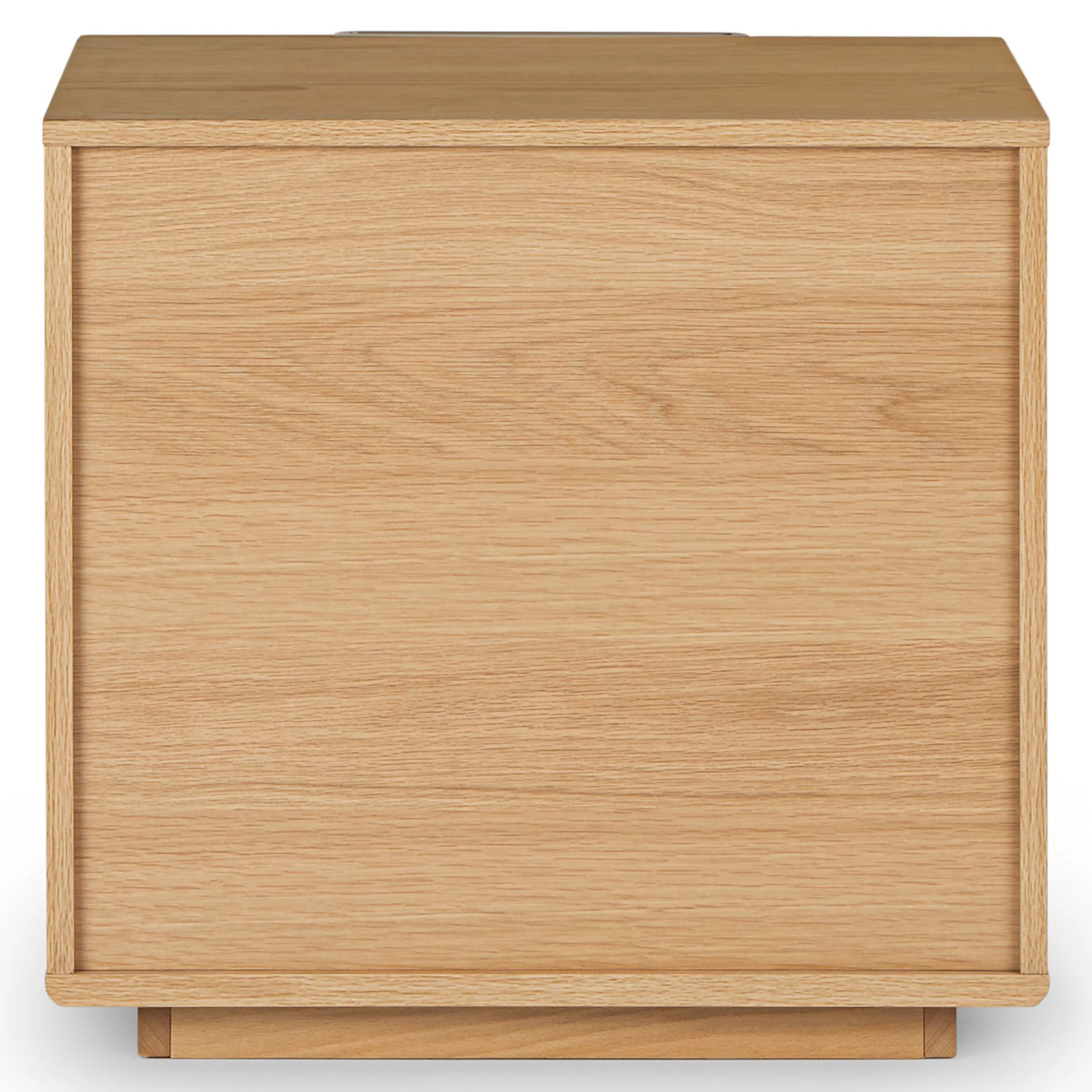 Nera 1-Drawer Nightstand - Oak