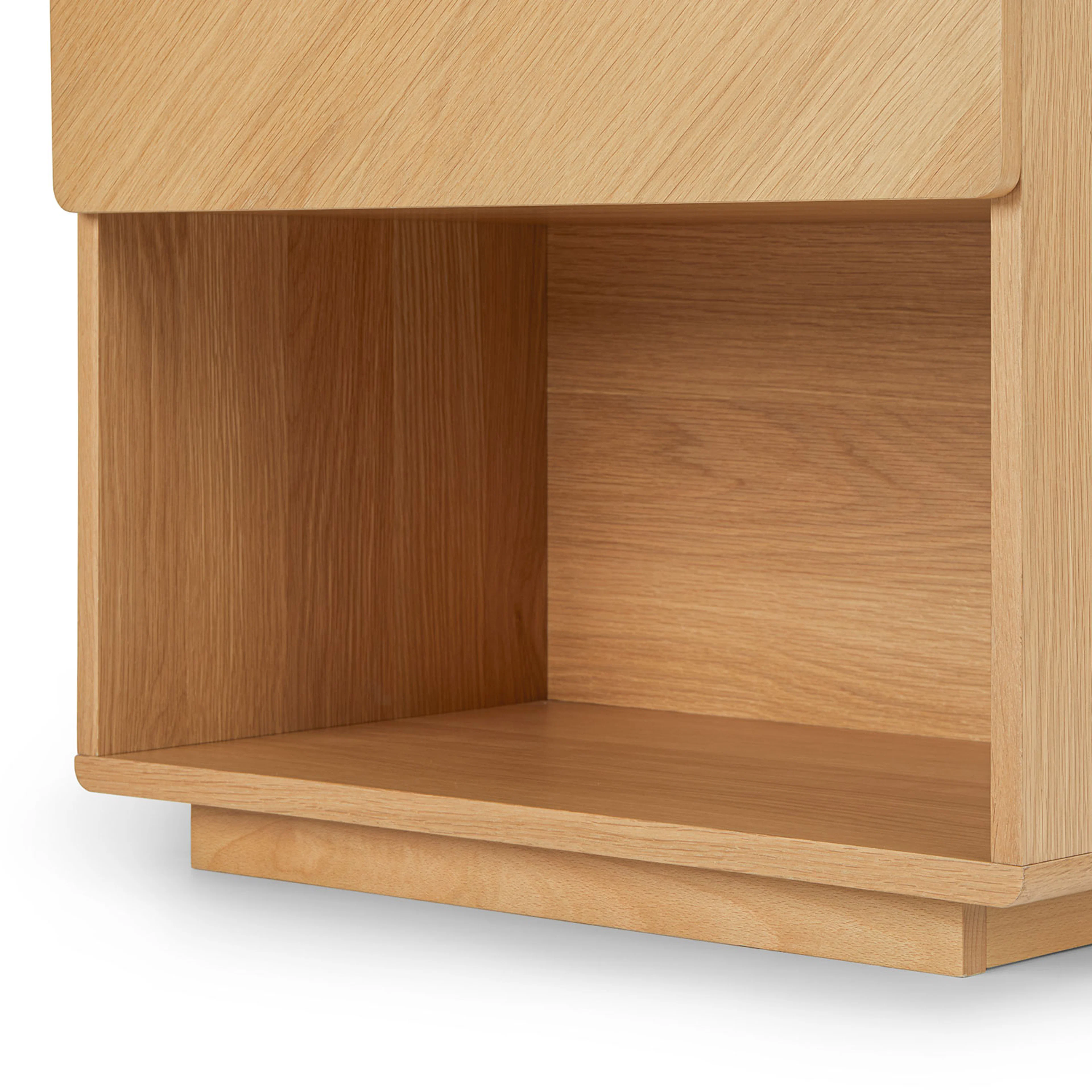 Nera 1-Drawer Nightstand - Oak