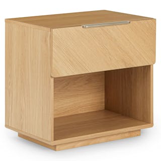 Nera 1-Drawer Nightstand - Oak