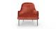 Embrace Currant Red Lounge Chair - Gallery View 1 of 11.