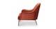Embrace Currant Red Lounge Chair - Gallery View 4 of 11.