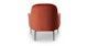 Embrace Currant Red Lounge Chair - Gallery View 5 of 11.