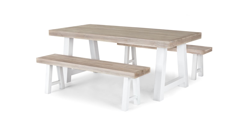 Tavola Driftwood Gray Dining Set - Primary View 1 of 11 (Open Fullscreen View).