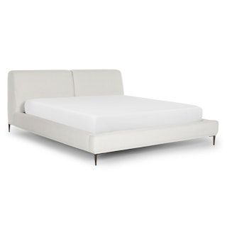Abisko King Upholstered Bed - Quartz White