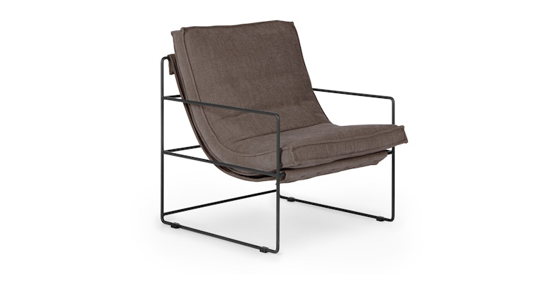 Entin Geo Gray Lounge Chair - Primary View 1 of 14 (Open Fullscreen View).