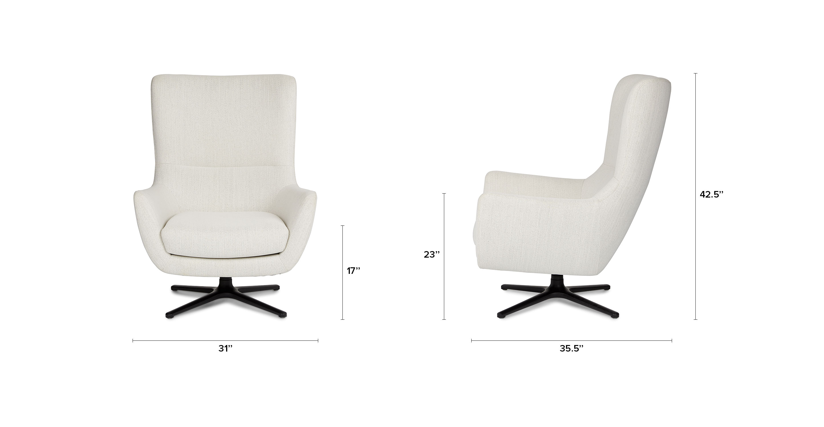 Article best sale swivel chair