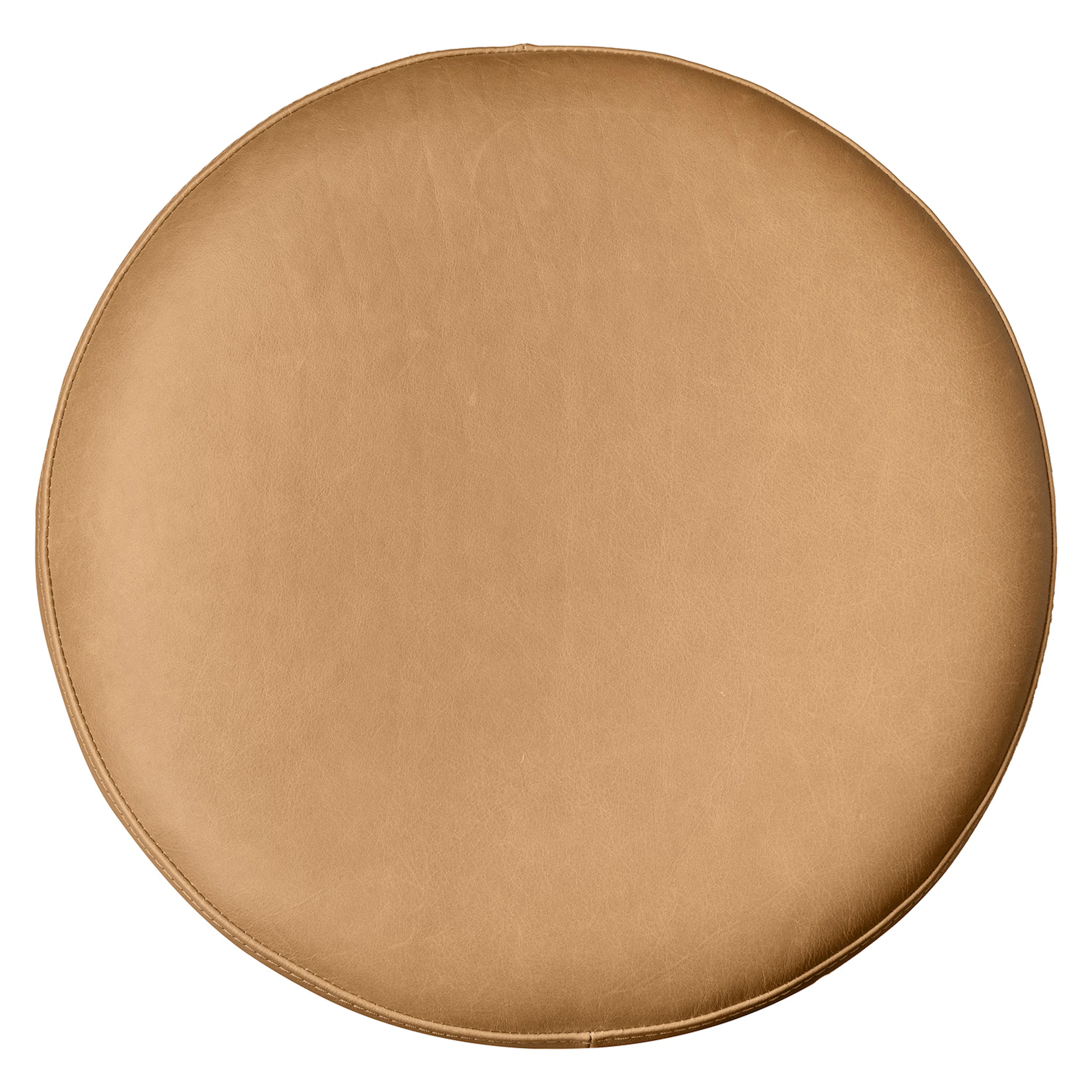Cilo 16" Leather Ottoman - Charme Tan