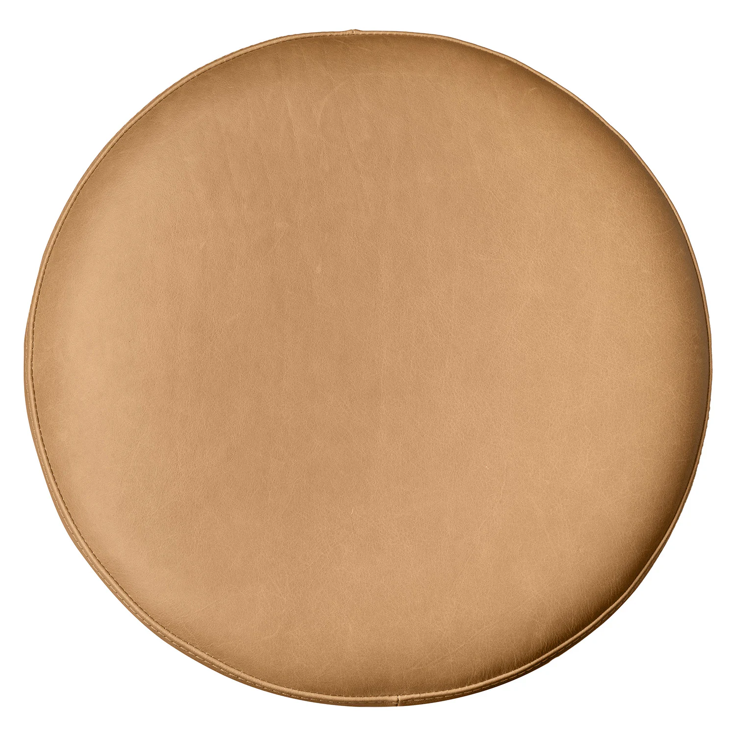 Cilo 16" Leather Ottoman - Charme Tan