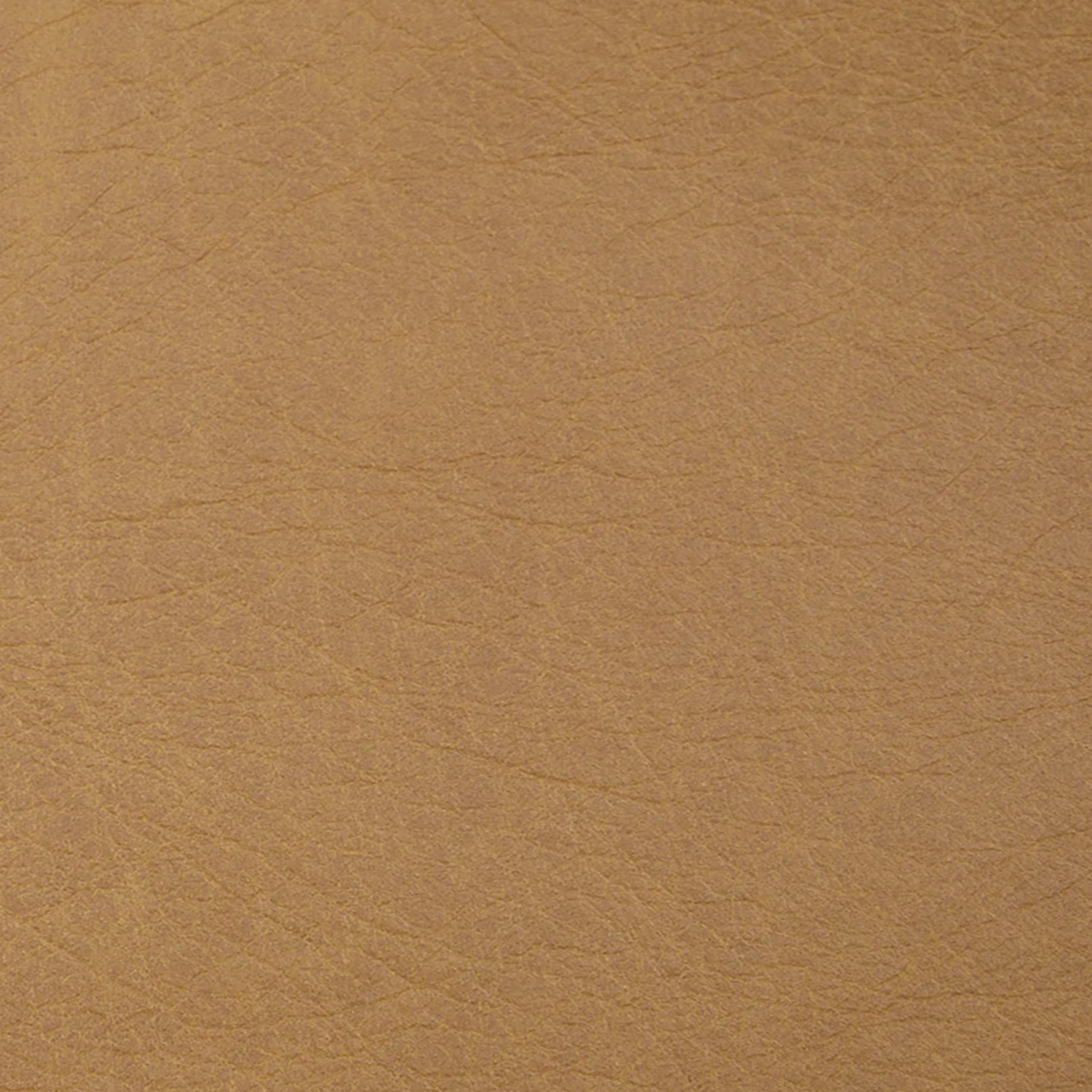 Cilo 16" Leather Ottoman - Charme Tan