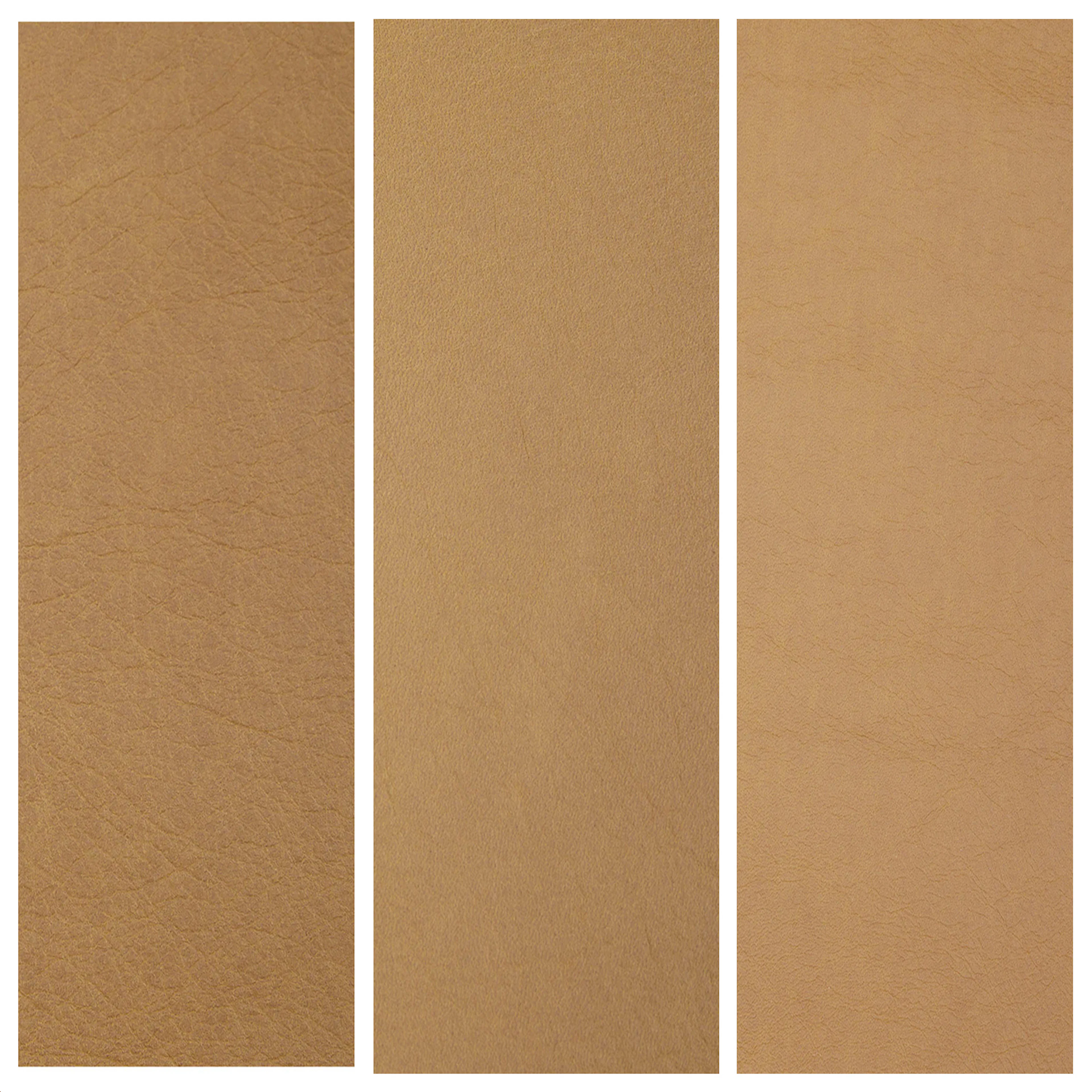 Cilo 16" Leather Ottoman - Charme Tan