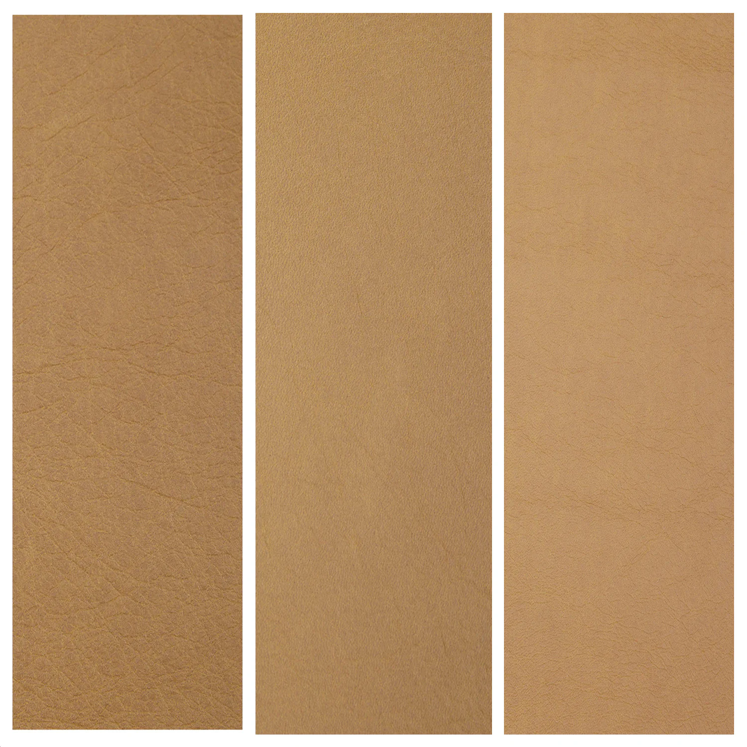 Cilo 16" Leather Ottoman - Charme Tan