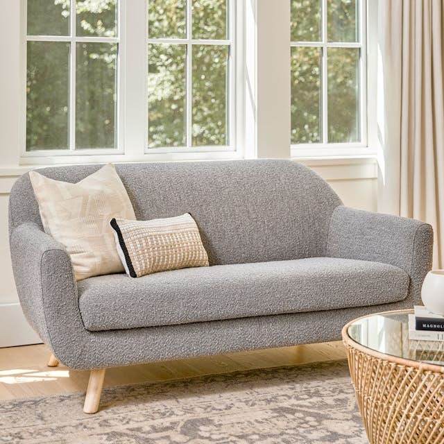 Gabriola 64" Loveseat - Dover Gray Bouclé