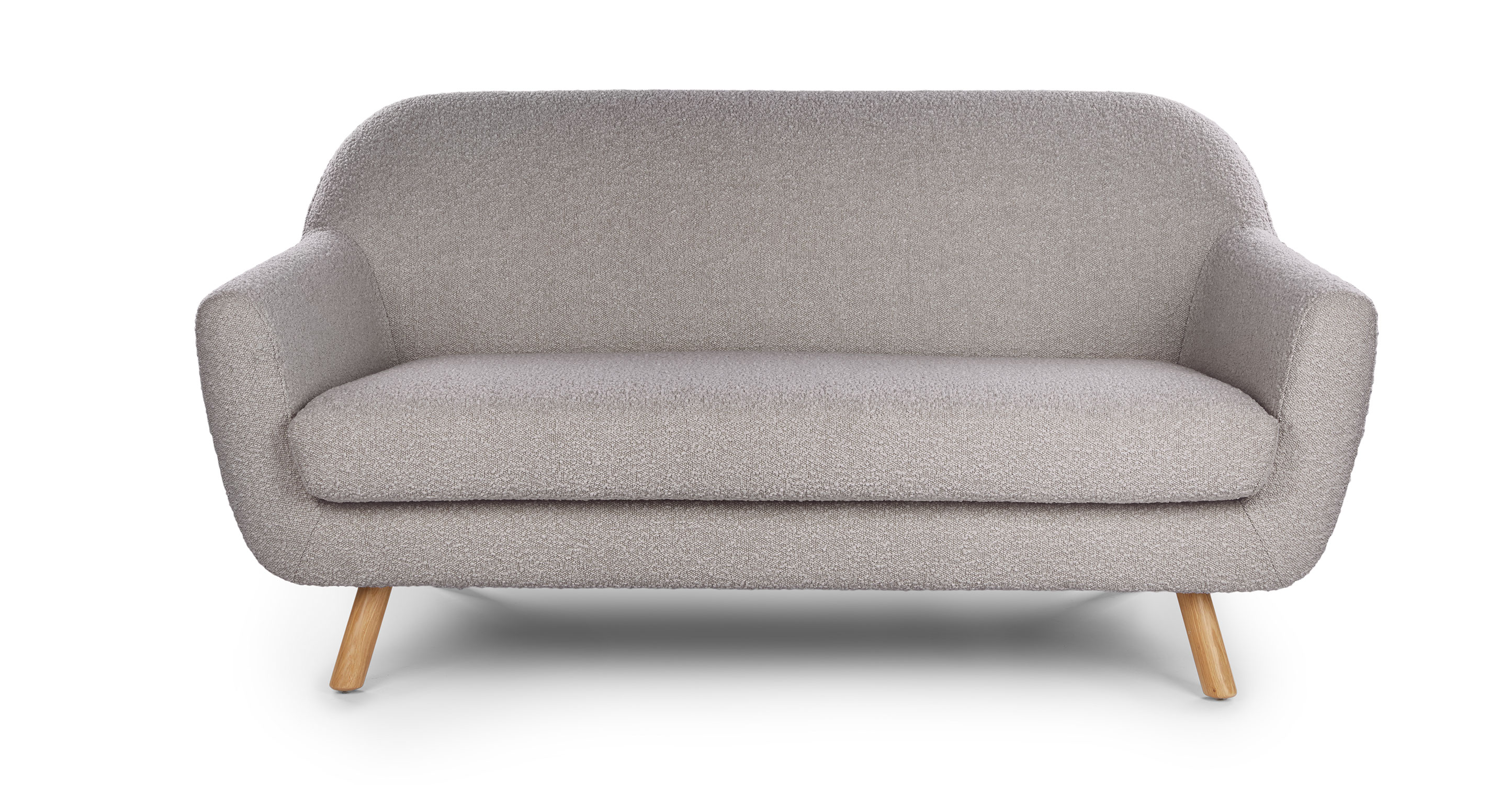 Light Gray Boucle Pillow, Set of 2, Square, Scandinavian Design | Article Gabriola Modern Furniture