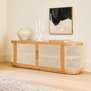 Candra 63" Media Unit - Oak