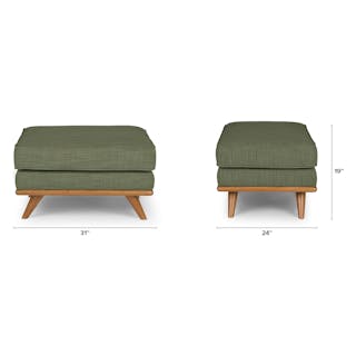 The Timber Corner Sectional x Ottoman Bundle - Primary View 1 of 6 (Click To Zoom).