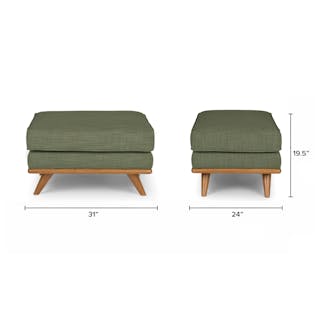 The Timber Corner Sectional x Ottoman Bundle - Primary View 1 of 6 (Click To Zoom).