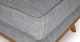 Timber Pebble Gray Ottoman - Gallery View 7 of 10.
