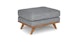 Timber Pebble Gray Ottoman - Gallery View 1 of 10.