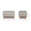 The Timber Corner Sectional x Ottoman Bundle - Gallery View 1 of 6.