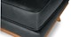 Timber Charme Black Ottoman - Gallery View 7 of 10.