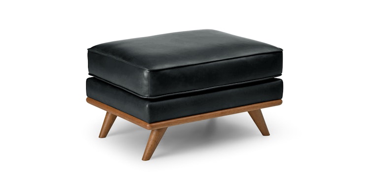 Timber Charme Black Ottoman - Primary View 1 of 10 (Open Fullscreen View).