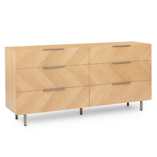 Nera 6-Drawer Double Dresser - Oak