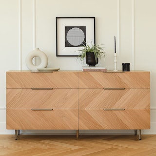 Nera 6-Drawer Double Dresser - Oak