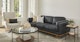 Timber Charme Black Sofa - Gallery View 2 of 11.