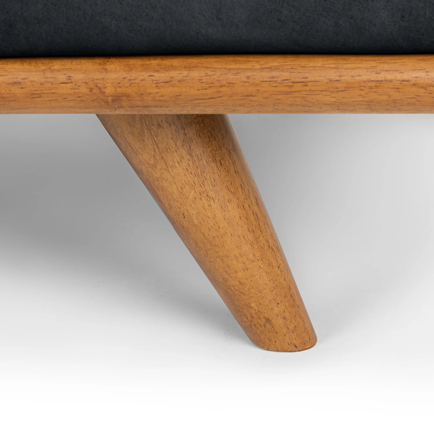 Timber 90" Leather Sofa - Charme Black