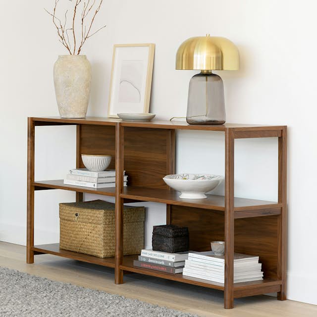 Mysen 64" Walnut Bookcase - Stylish Storage