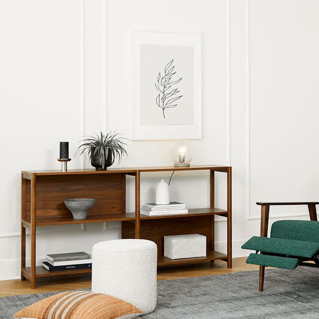 Mysen 64" Walnut Bookcase - Stylish Storage
