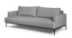 Solna Stratus Gray Sofa Bed - Gallery View 4 of 15.