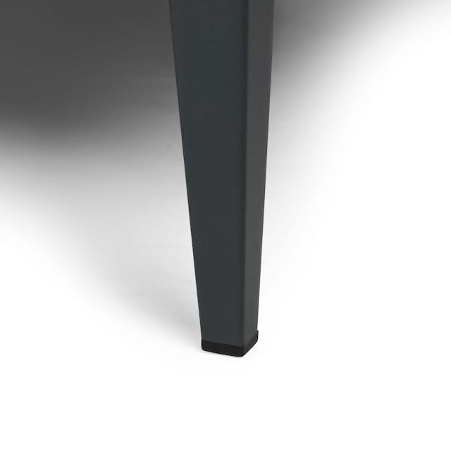 Black Steel & Atelier Ivory Fabric Sofa Bed Solna Article