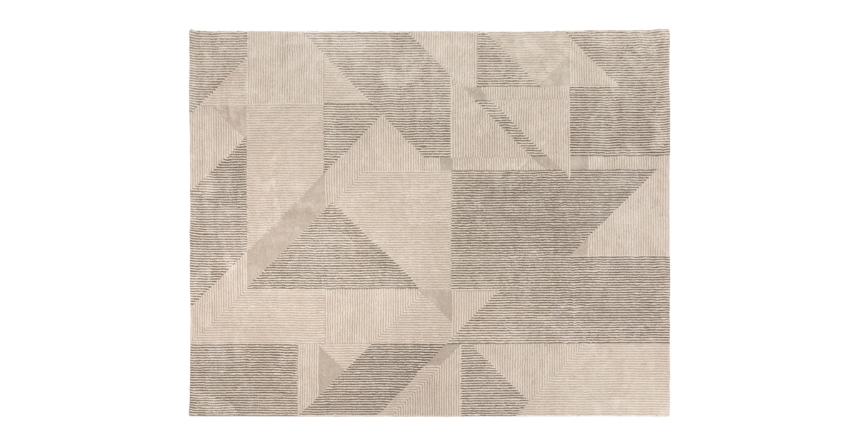 8x10 Tectonic Gray Handmade Area Rug | Oken | Article