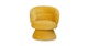 Makeva Marigold Yellow Swivel Chair - Gallery View 1 of 14.