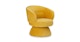 Makeva Marigold Yellow Swivel Chair - Gallery View 3 of 14.
