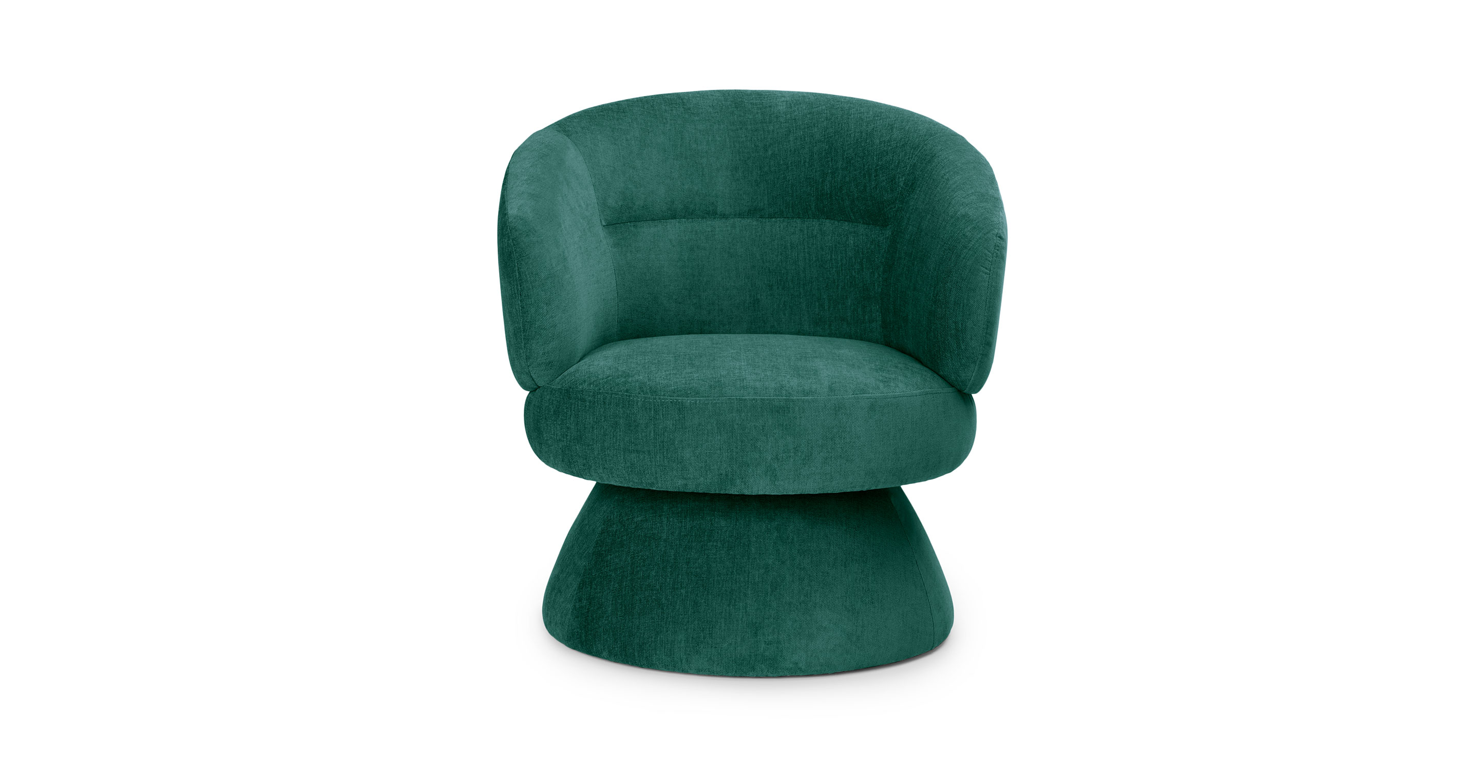 green swivel chair