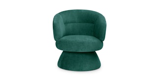 Makeva Poplar Green Swivel Chair