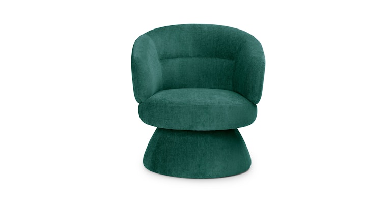 Makeva Poplar Green Swivel Chair - Primary View 1 of 14 (Open Fullscreen View).