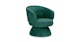 Makeva Poplar Green Swivel Chair - Gallery View 3 of 14.