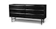 Lenia Black Ash 6 Drawer Double Dresser - Gallery View 3 of 13.