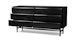 Lenia Black Ash 6 Drawer Double Dresser - Gallery View 4 of 13.