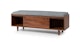 Nederin Pebble Gray Walnut Bench - Gallery View 4 of 16.