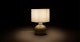 Ando Peat Brown 15" Table Lamp - Gallery View 3 of 10.