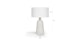 Ando Waxen White 21" Table Lamp - Gallery View 11 of 11.