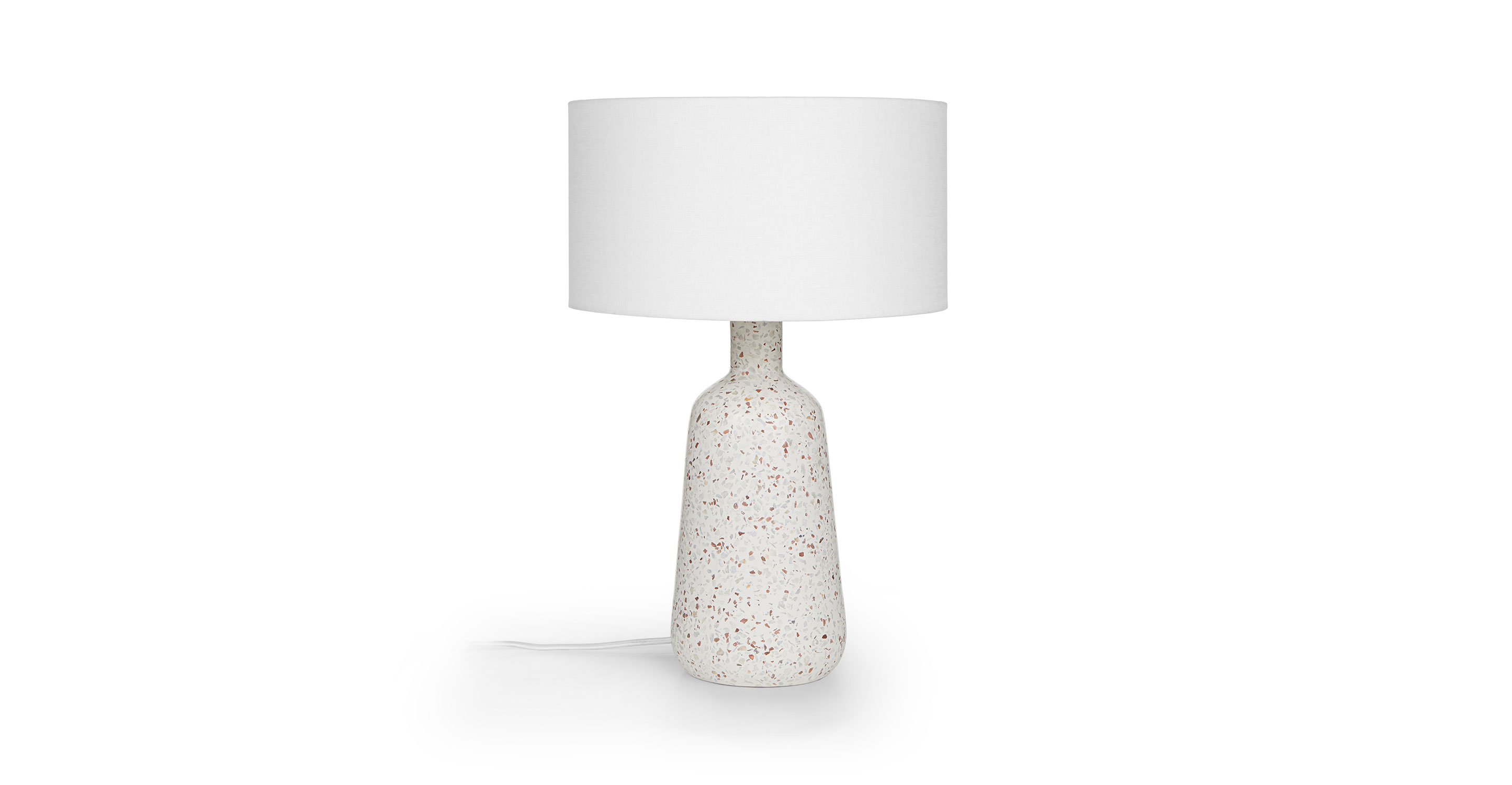 Ando Waxen White 21" Table Lamp